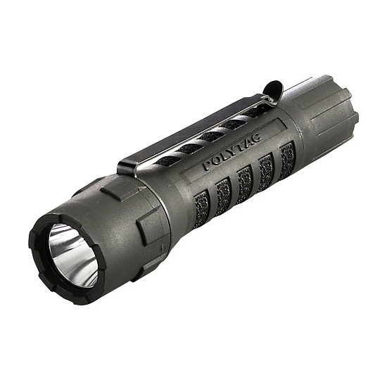 STREAM POLYTAC LED BLACK W/BATT - Hunting Accessories